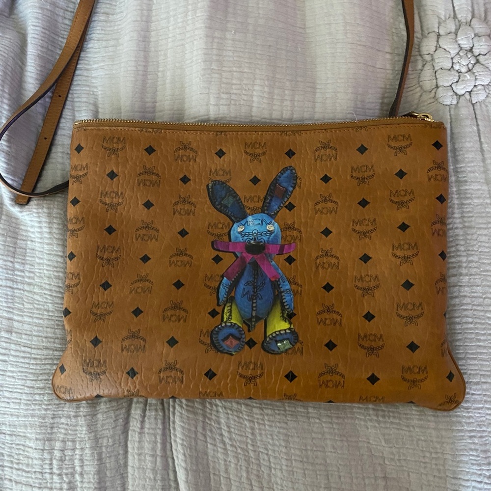 MCM crossbody/clutch